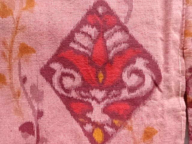  大正ロマン　花菱模様織り出し着物